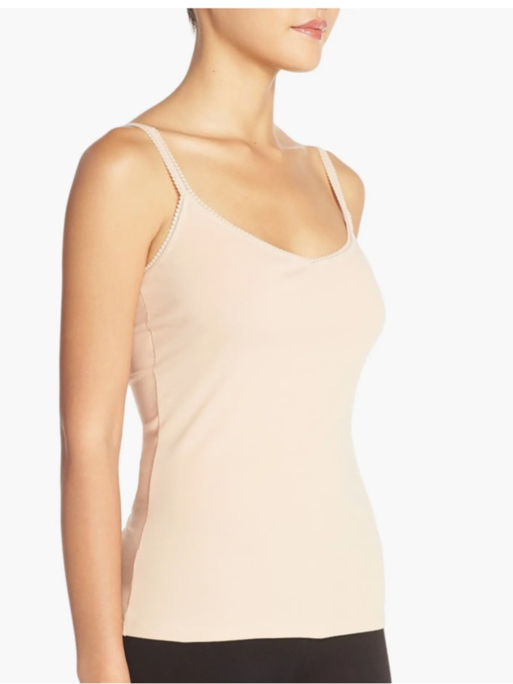 On Gossamer Reversible Stretch Cotton Camisole